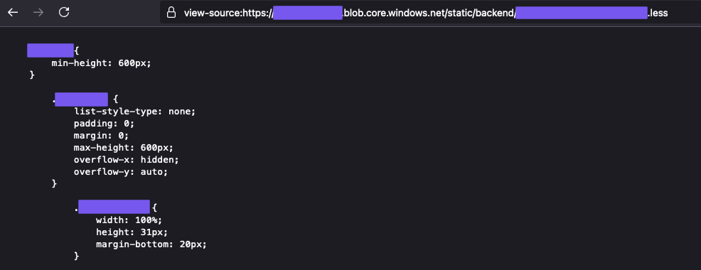Accessing a blob file directly via URL