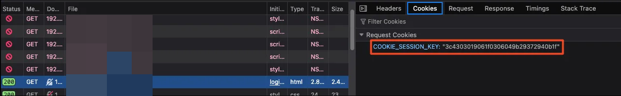 Login response setting COOKIE_SESSION_KEY